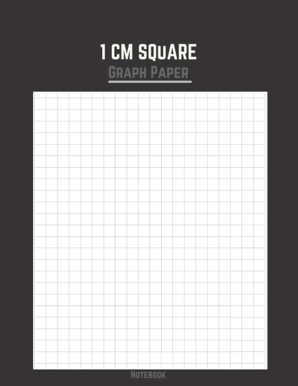 1 CM Square Graph Paper Notebook One Centimeter Graph Paper 20x26 Square Grid 520 Squares Per Page Double Sided Printing amp Non Perforated 