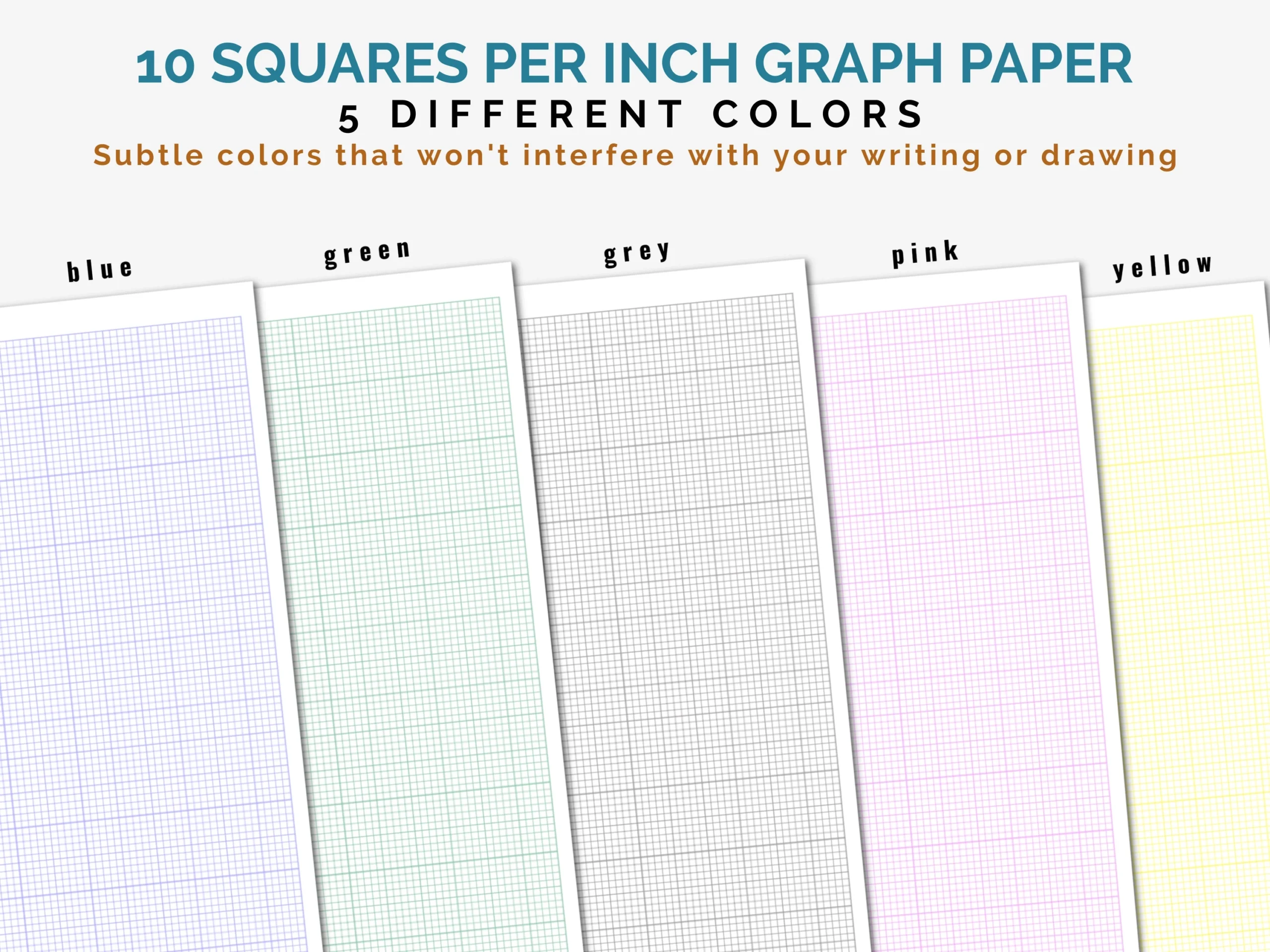 Graph Paper 10 Squares Per Inch Printable