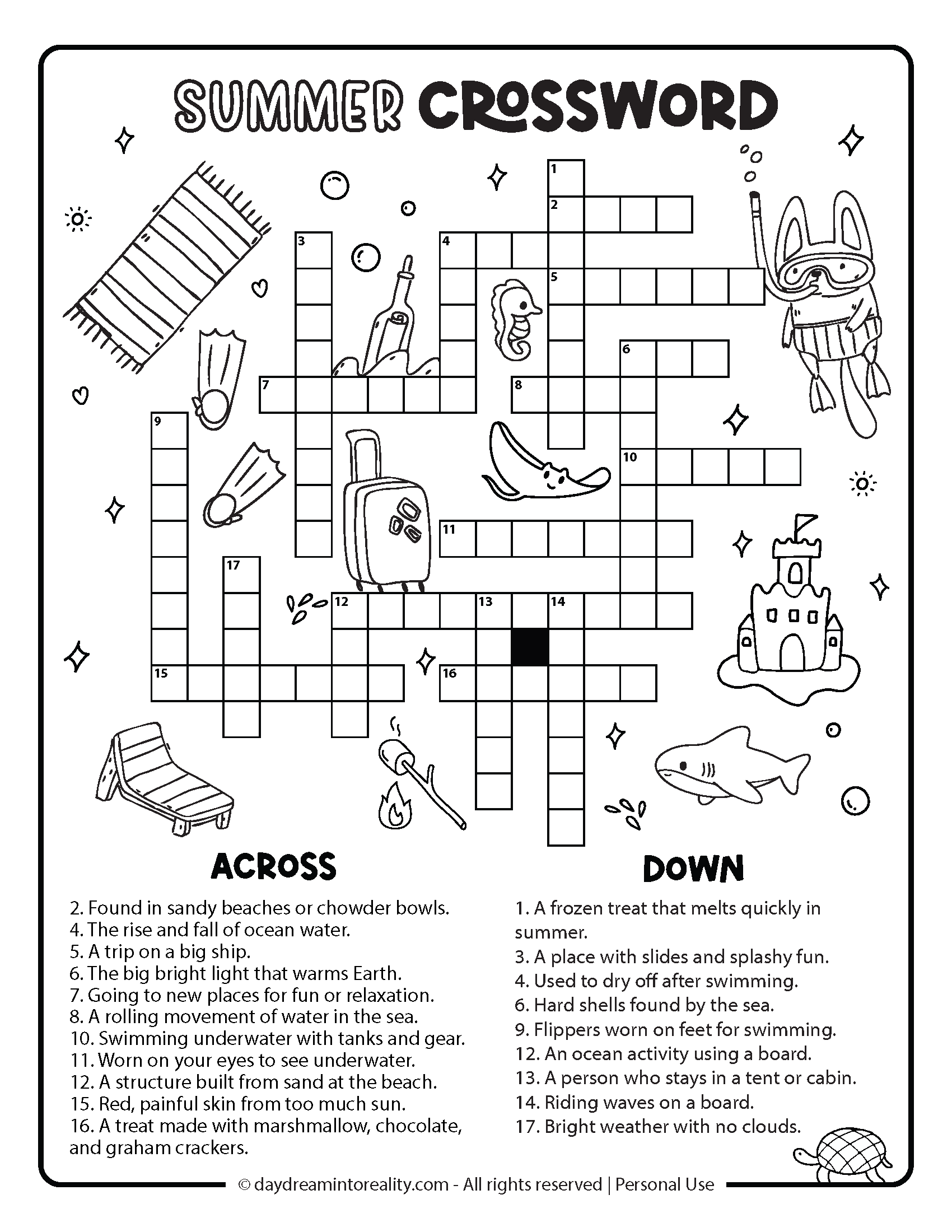 Crossword Puzzles Kids Printable Free