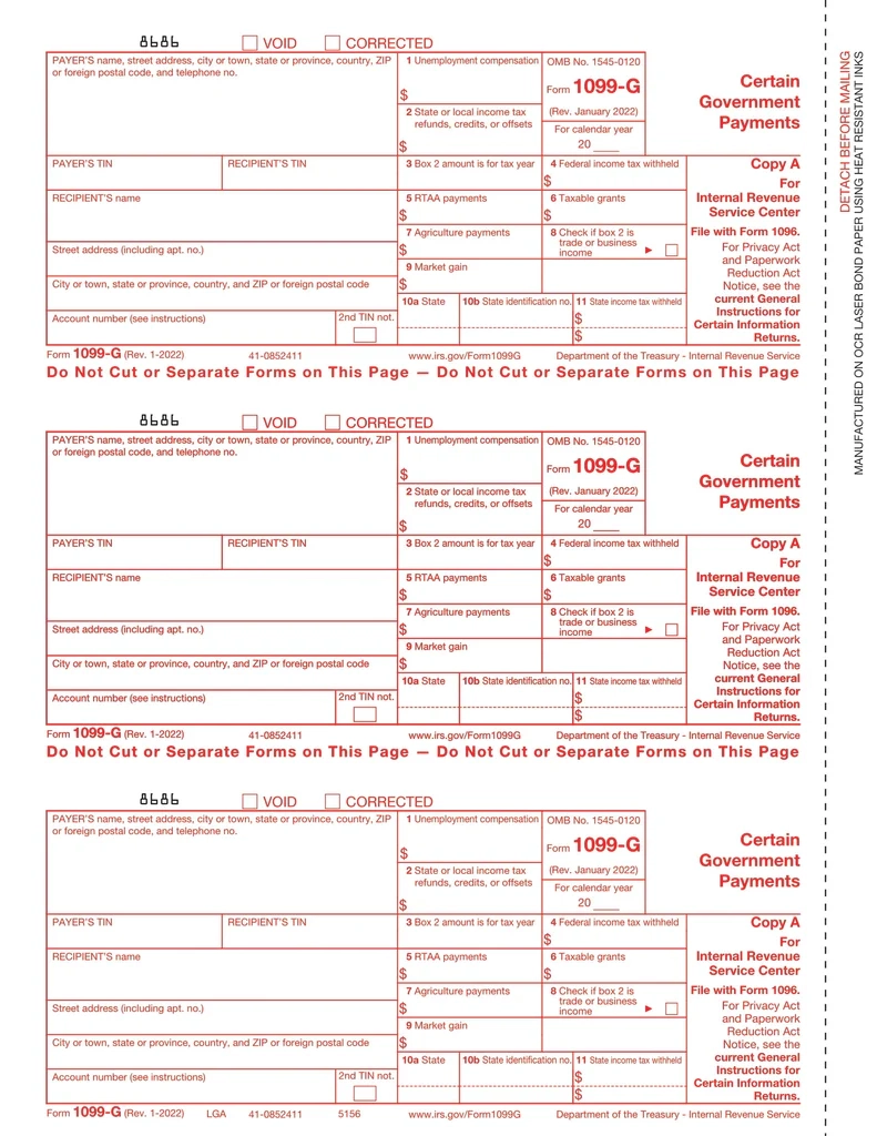 Blank 1099 Form For 2026 Tax Year