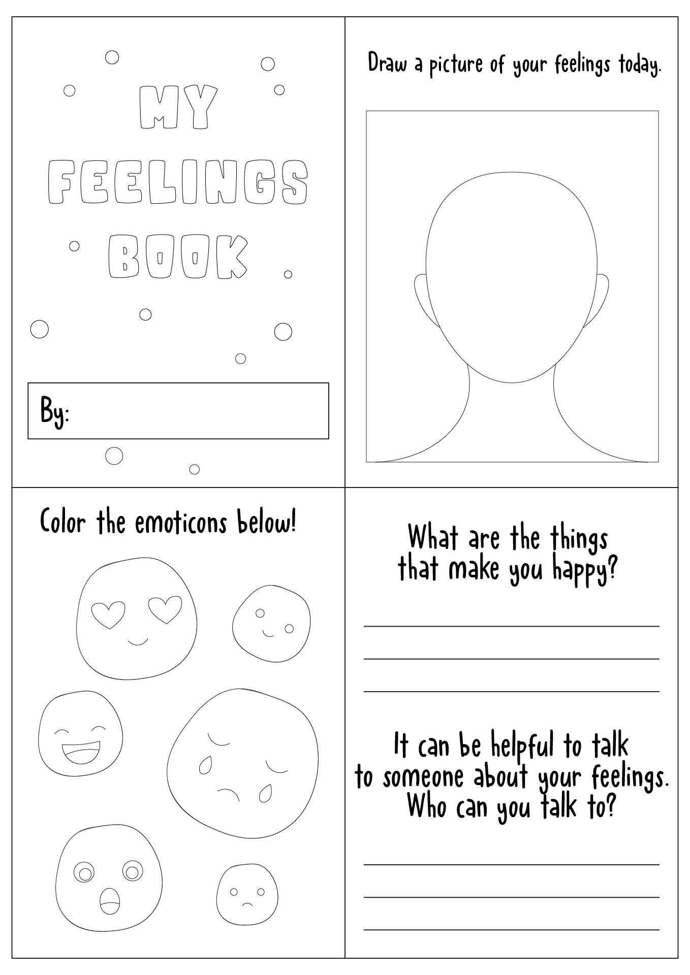 My Feelings Book Printable