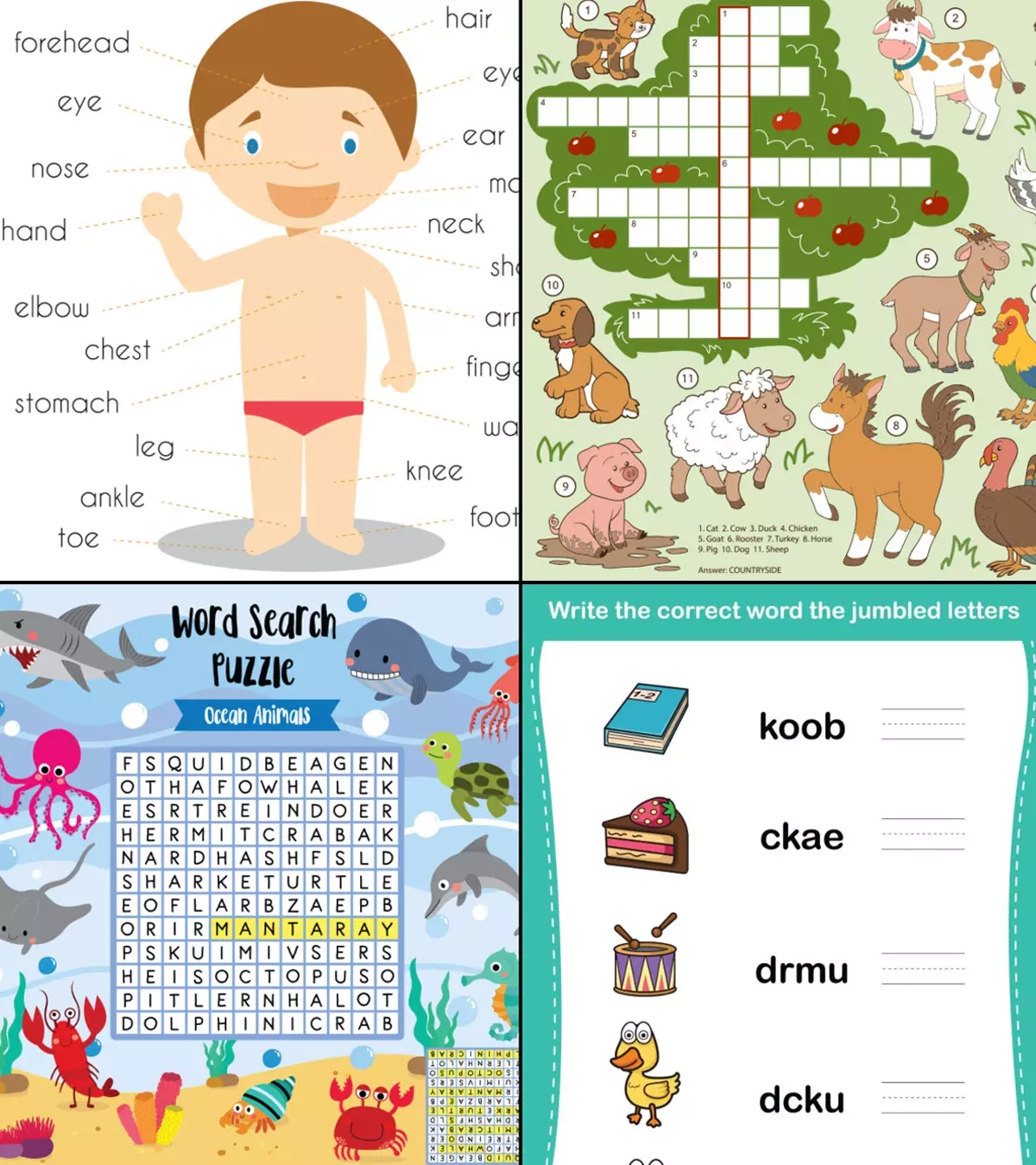 Free Printable Esl Activities For Kids