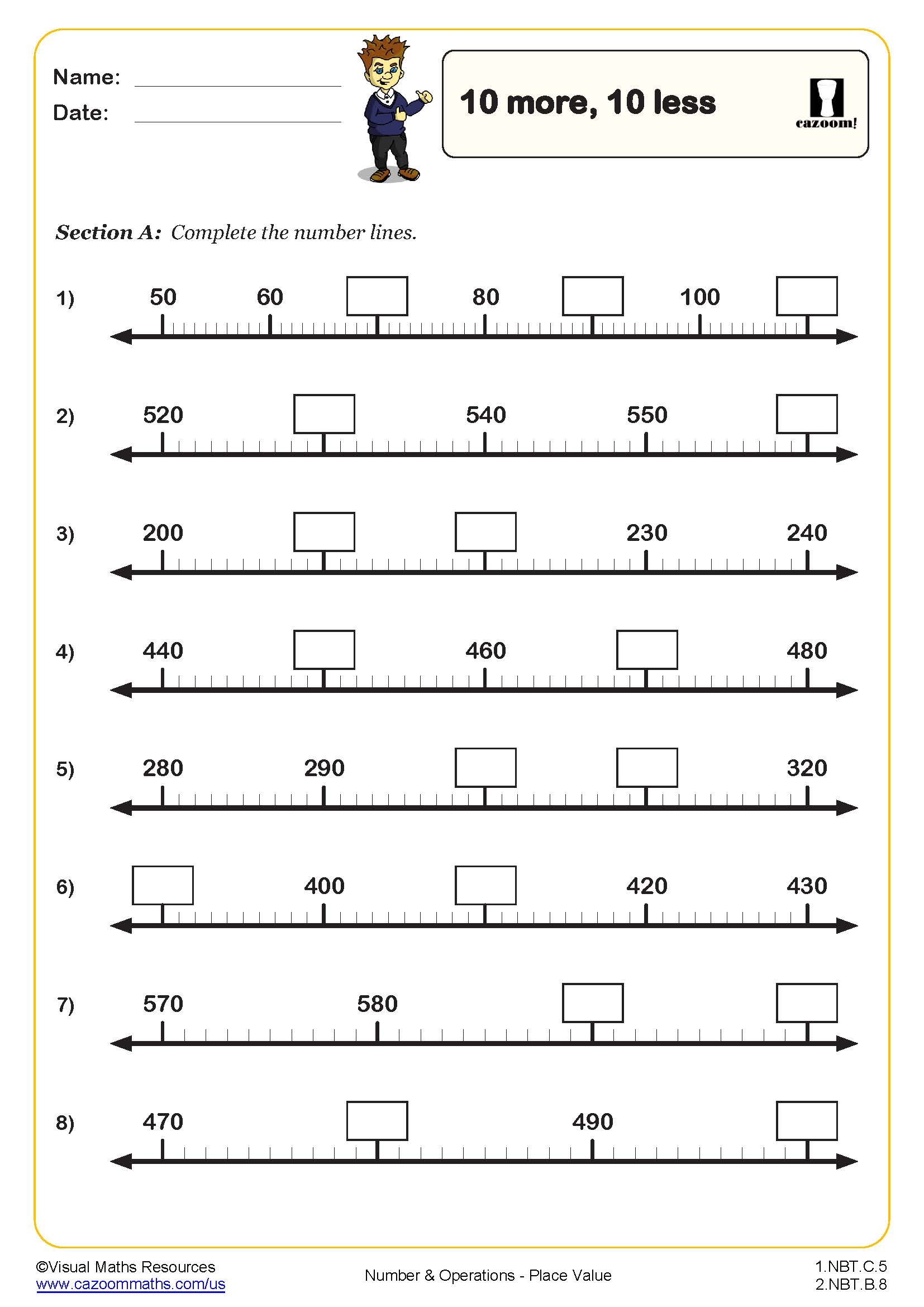Free Printable 1st Grade Worksheets Math