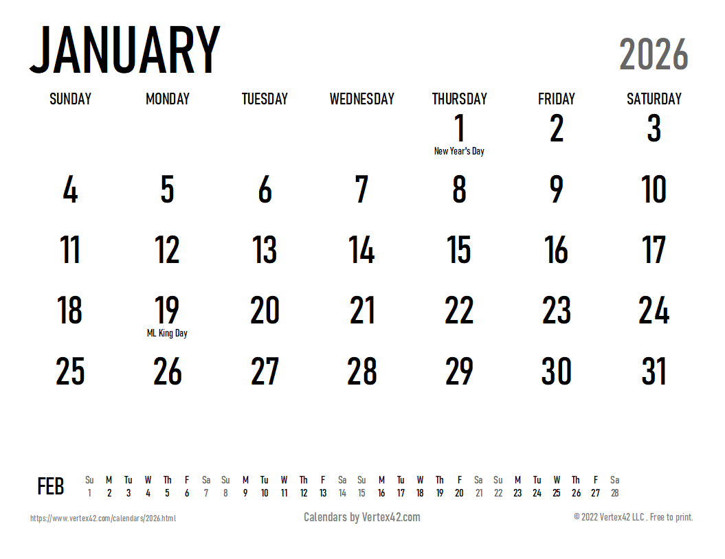 2026 calendar templates and images