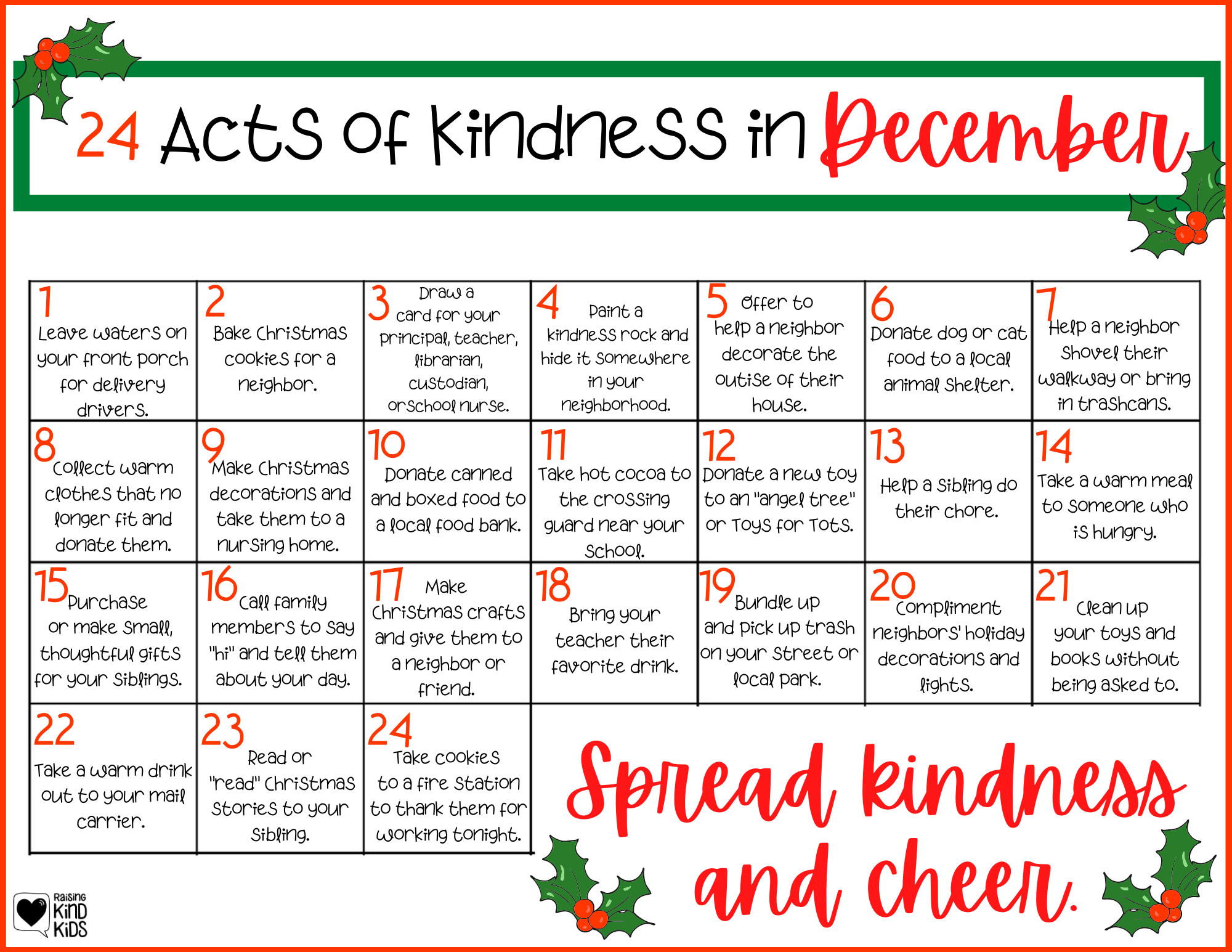24 Acts Of Kindness In December Coffee And Carpool 