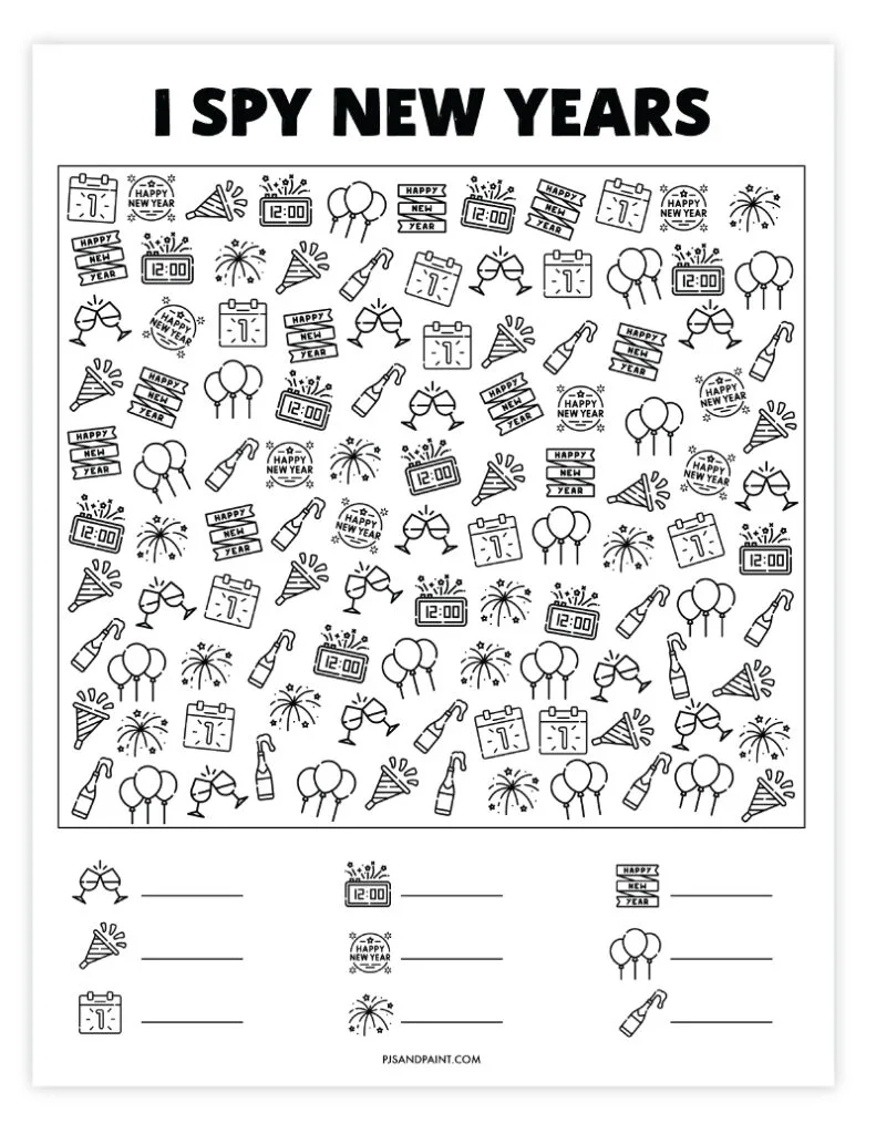 28 Free Printable I Spy Games Pjs And Paint