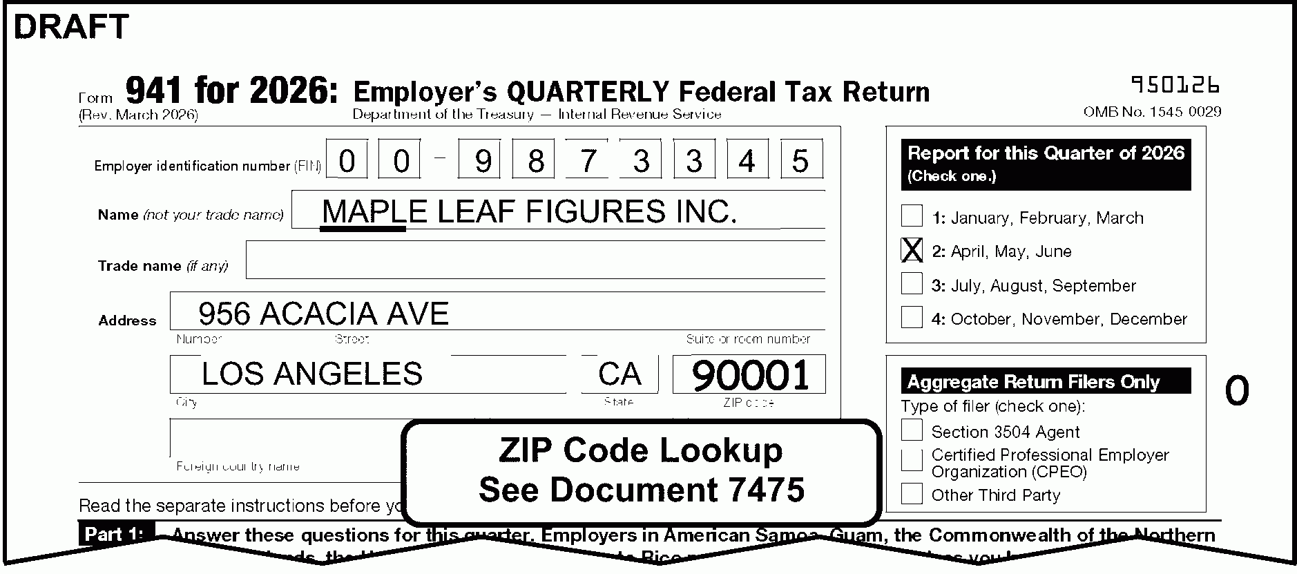 Form 941 Schedule B 2026