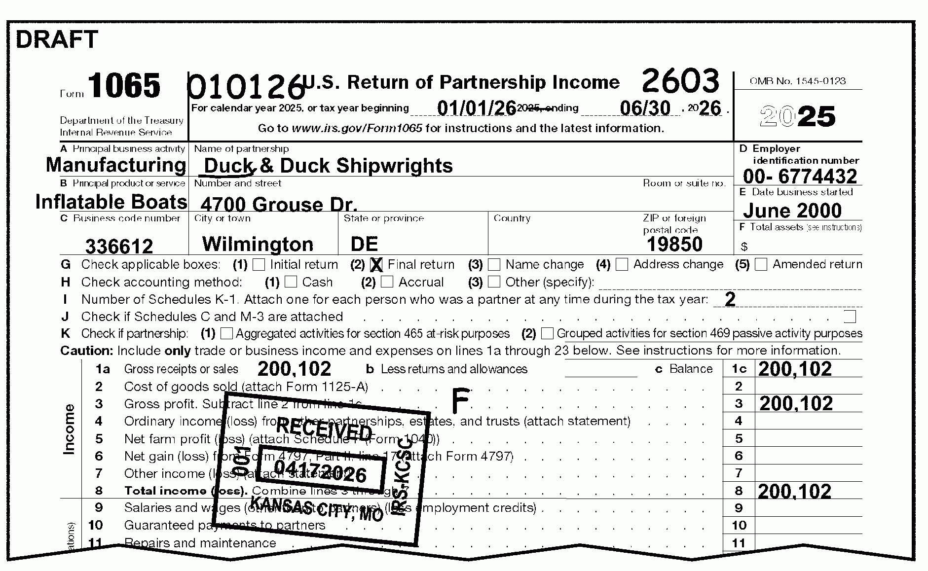 Irs Form 1065 Schedule M-3 Instructions 2026