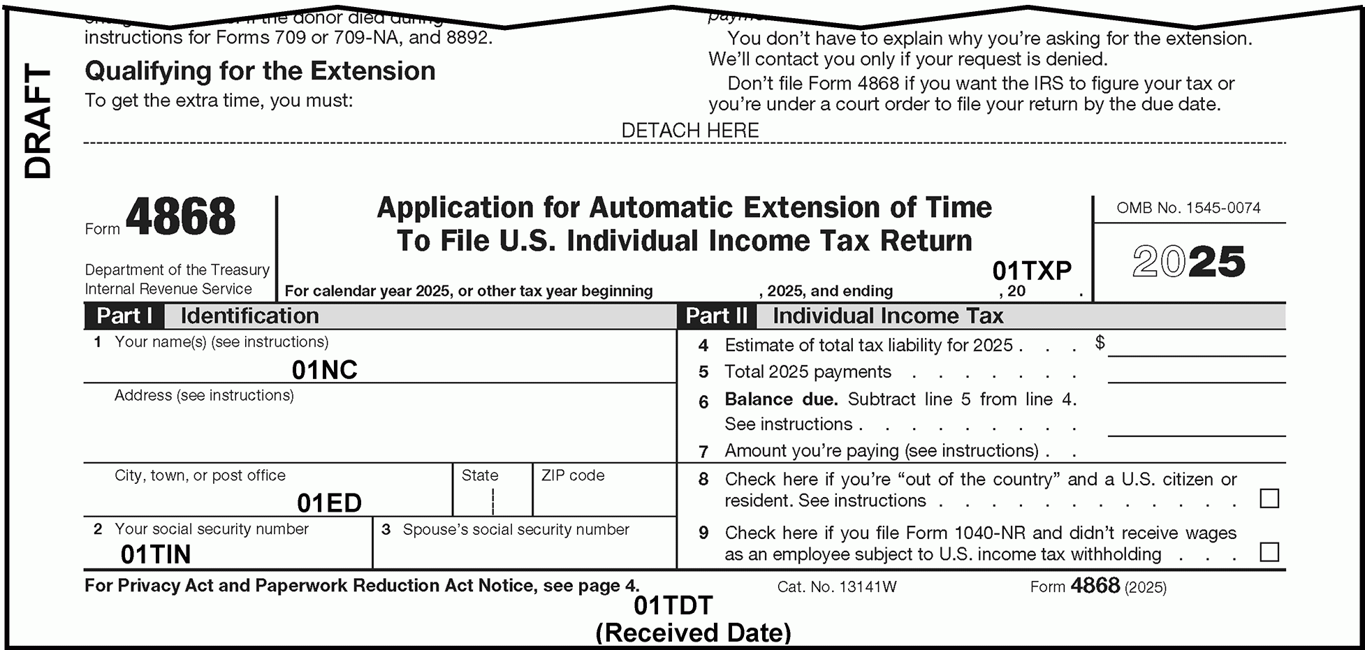 3 12 212 Applications For Extension Of Time To File Tax Returns 