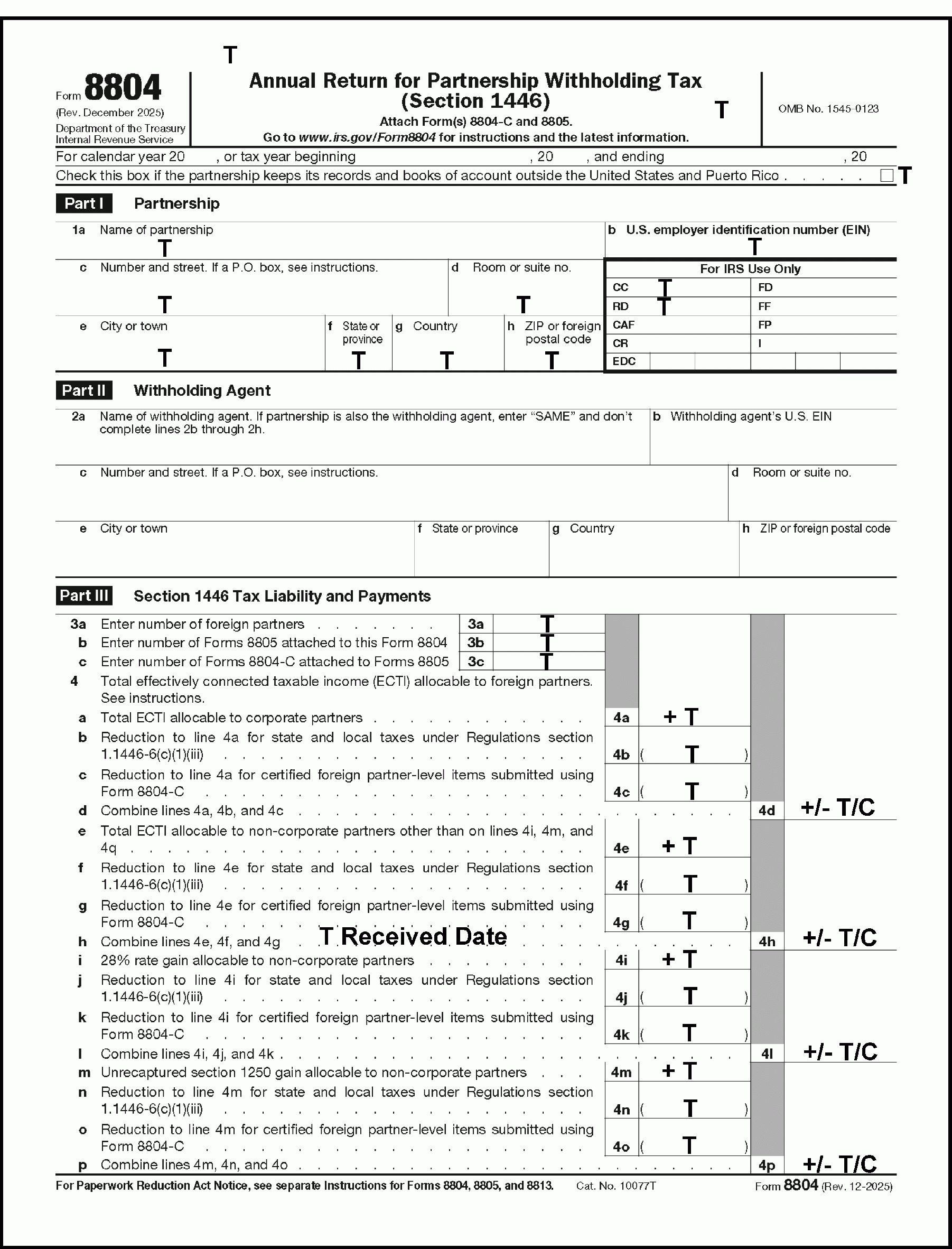 3 21 15 Withholding On Foreign Partners Internal Revenue Service