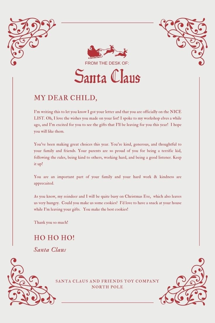 30 Free Santa Letter Templates To Print amp Use right Now Your 