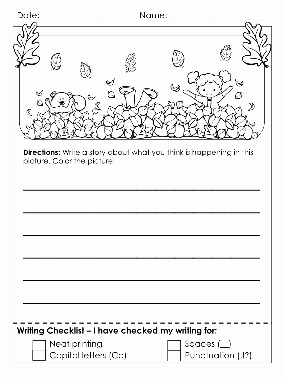 3rd Grade Writing Worksheets Engage Learn amp Create 