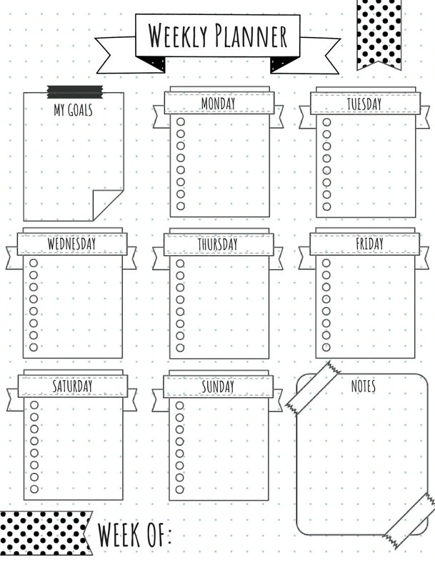 4 Effortless Bullet Journal Weekly Layouts Ultimate Printables