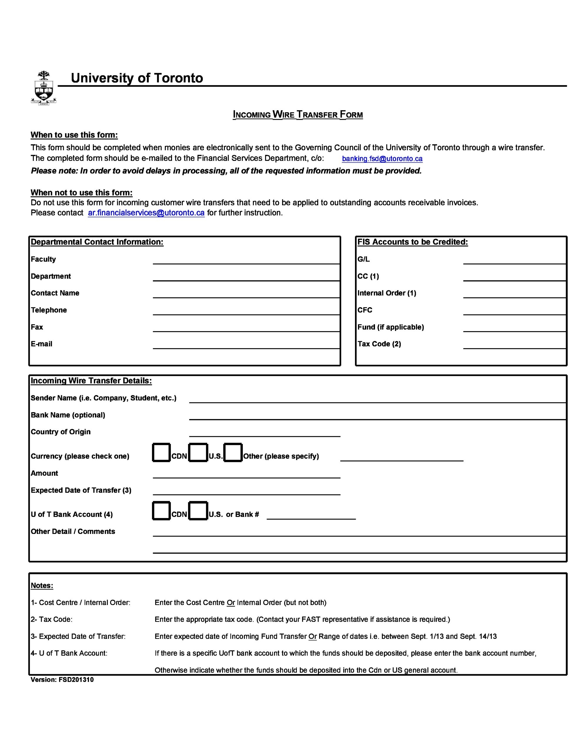 40 Wire Transfer Form Templates PDF Word Excel 