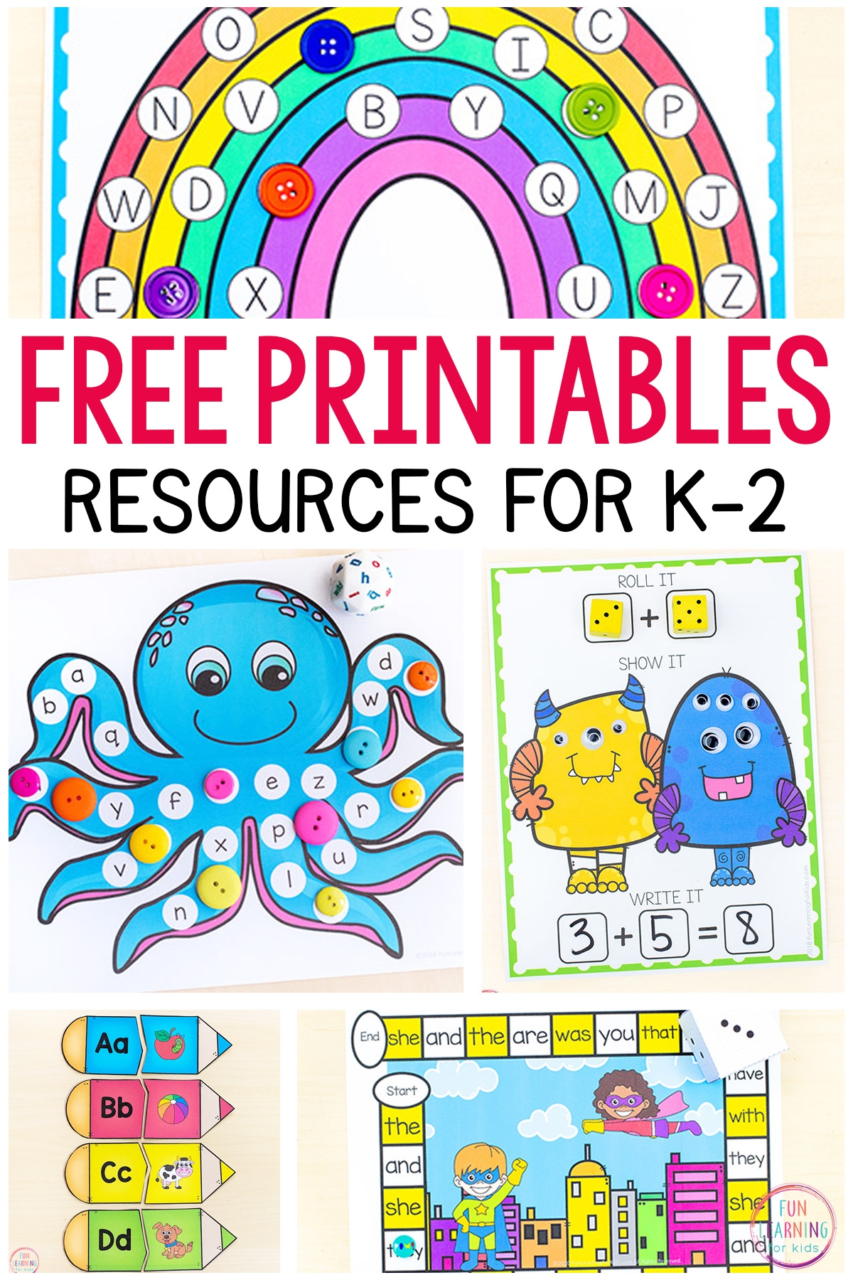 Free Worksheets For Kids Learning Printable