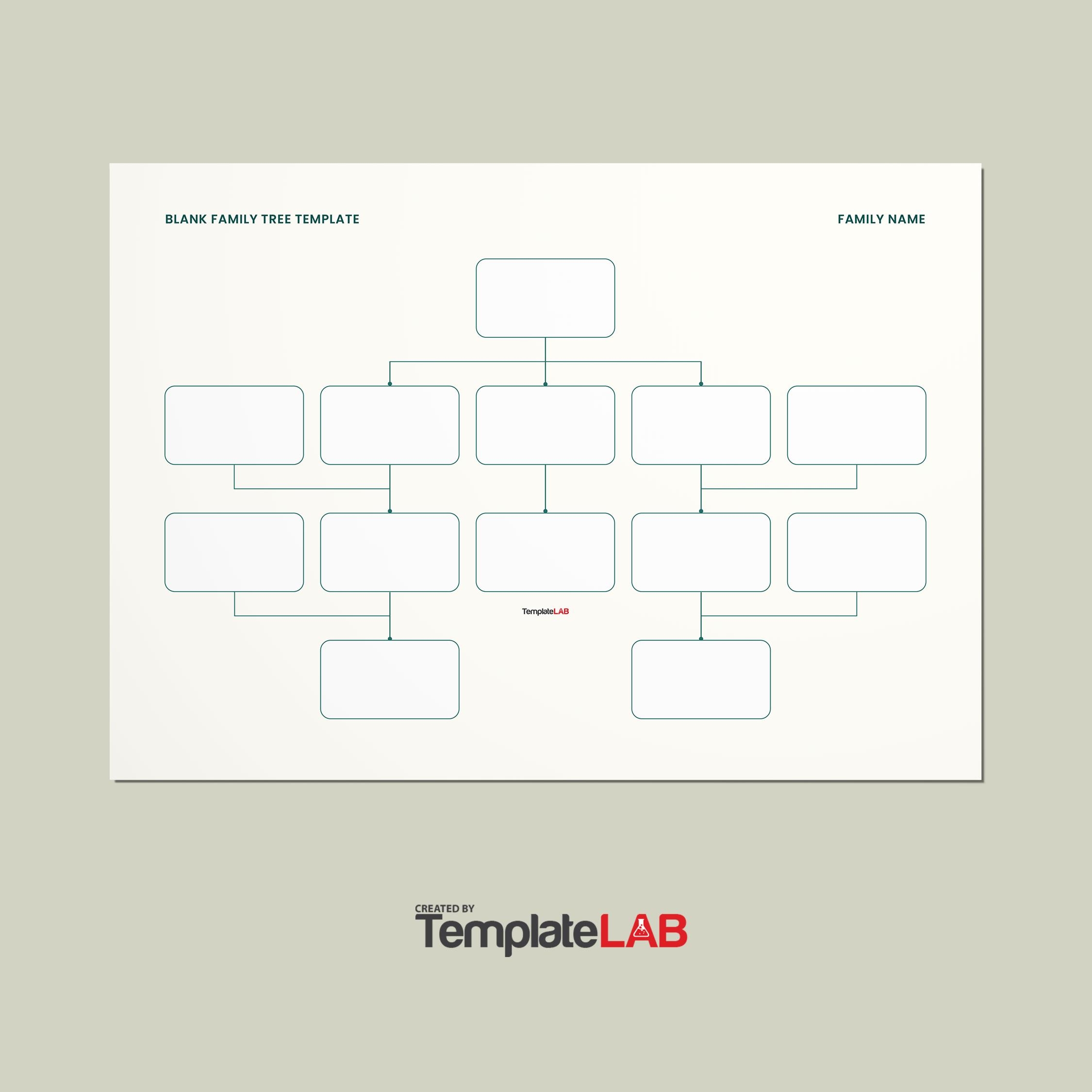 Family Tree Printable Template Free