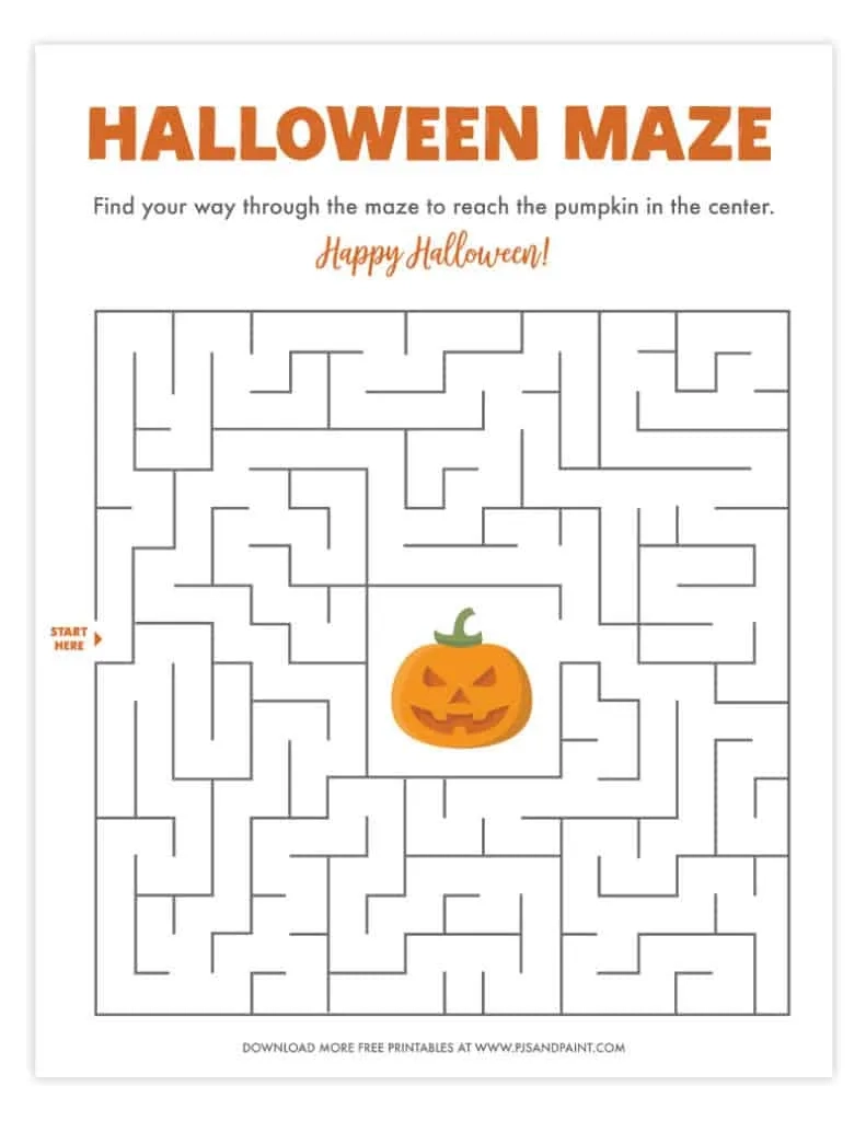 Free Printable Halloween Puzzles
