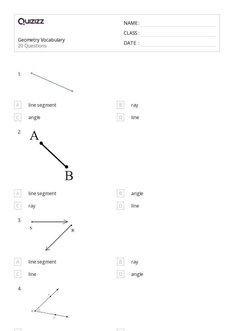 Free Printable Geometry Worksheets 10th Grade