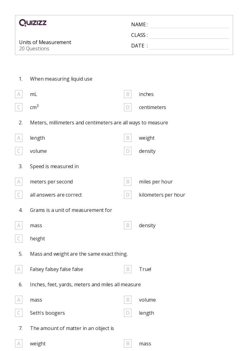 50 Science Worksheets For 6th Class On Quizizz Free amp Printable
