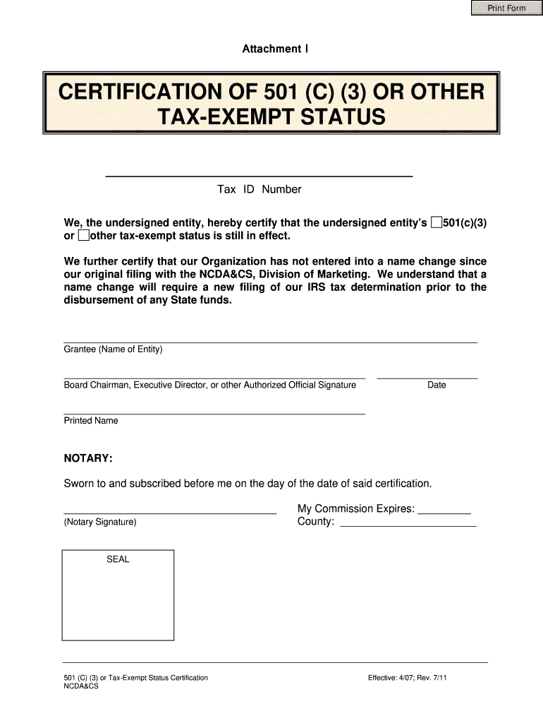 Free Printable 501c3 Application Forms Irs
