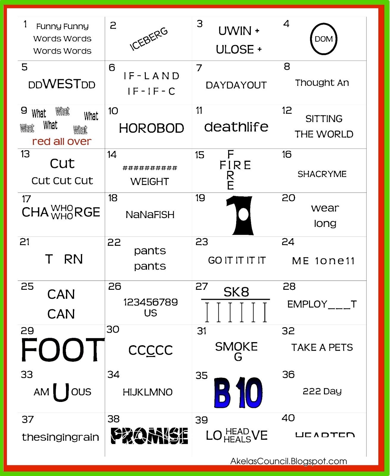 Printable Puzzles And Brain Teasers