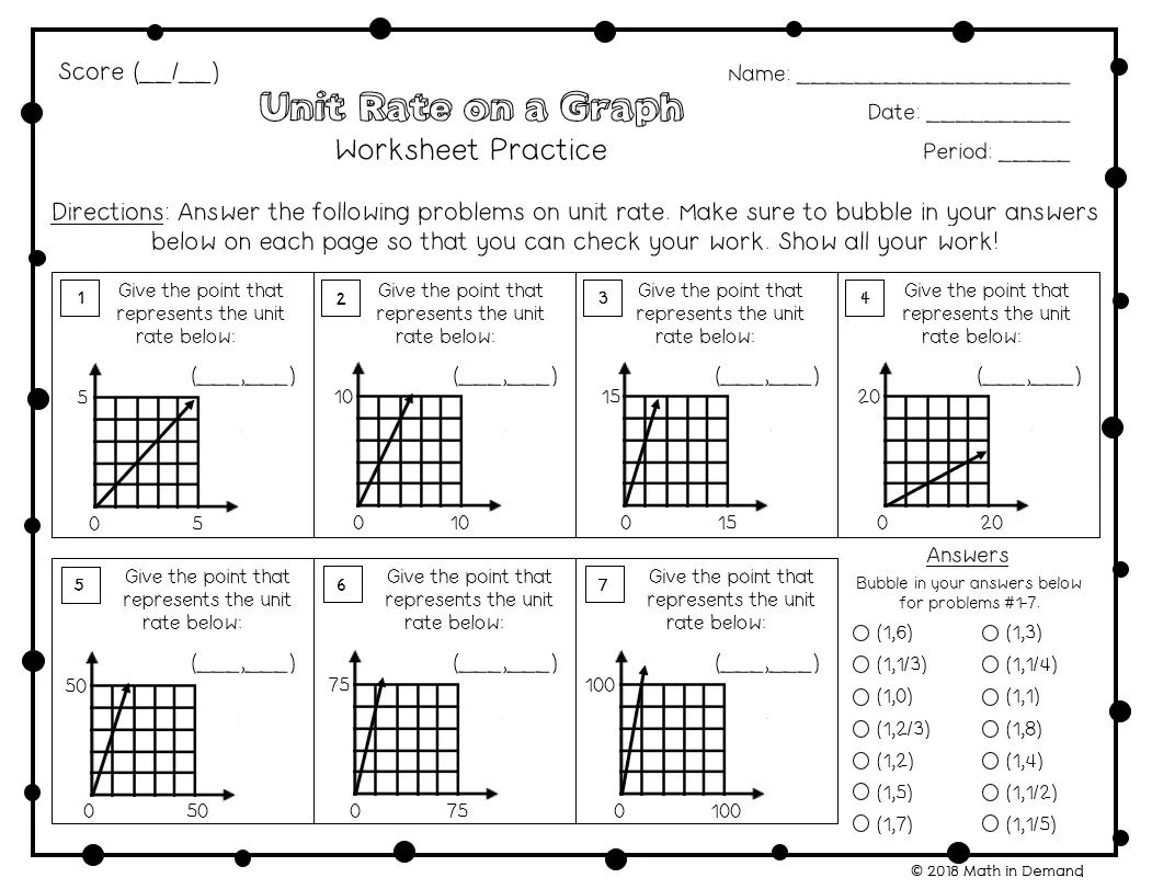 Worksheet For 7th Grade