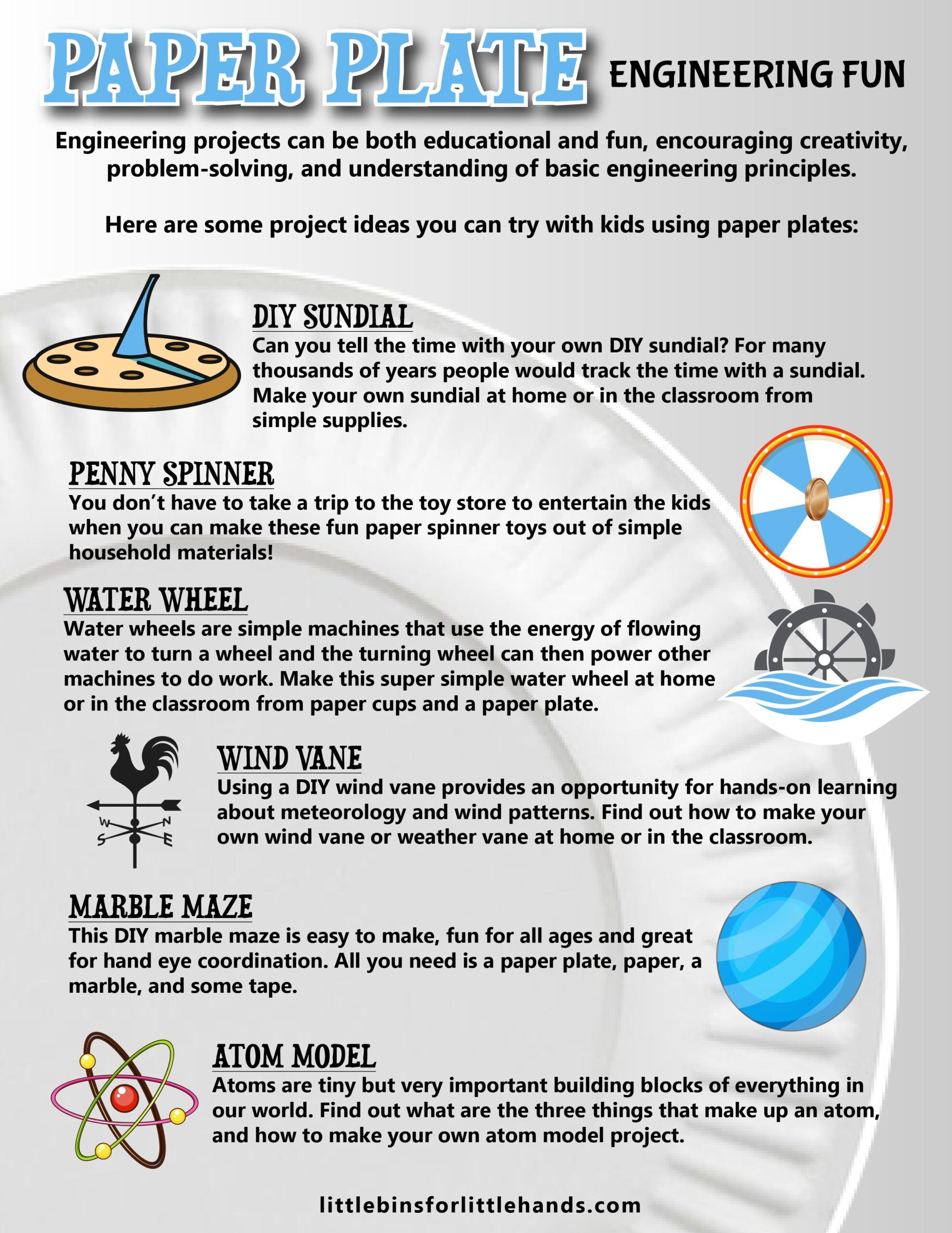 8 Paper Plate Activities For STEM Little Bins For Little Hands