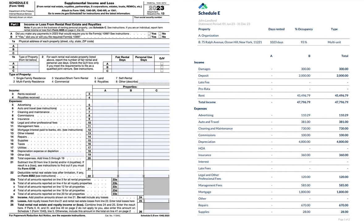 A Breakdown Of Your Schedule E Expense Categories Landlord Studio