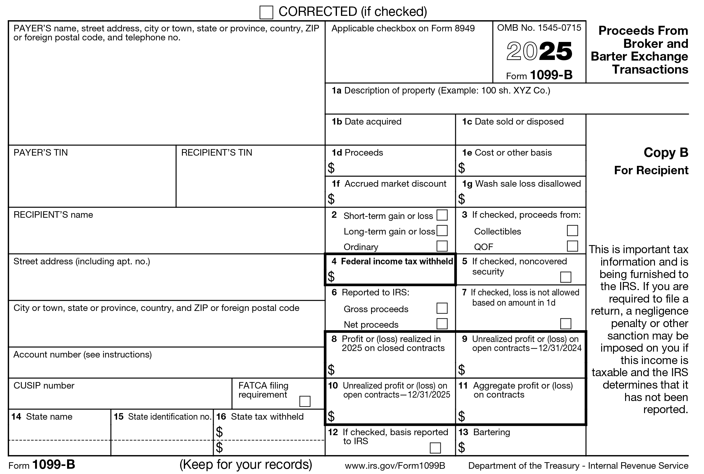 A Guide To Form 1099 B And Reporting Commodity Trade Earnings On 