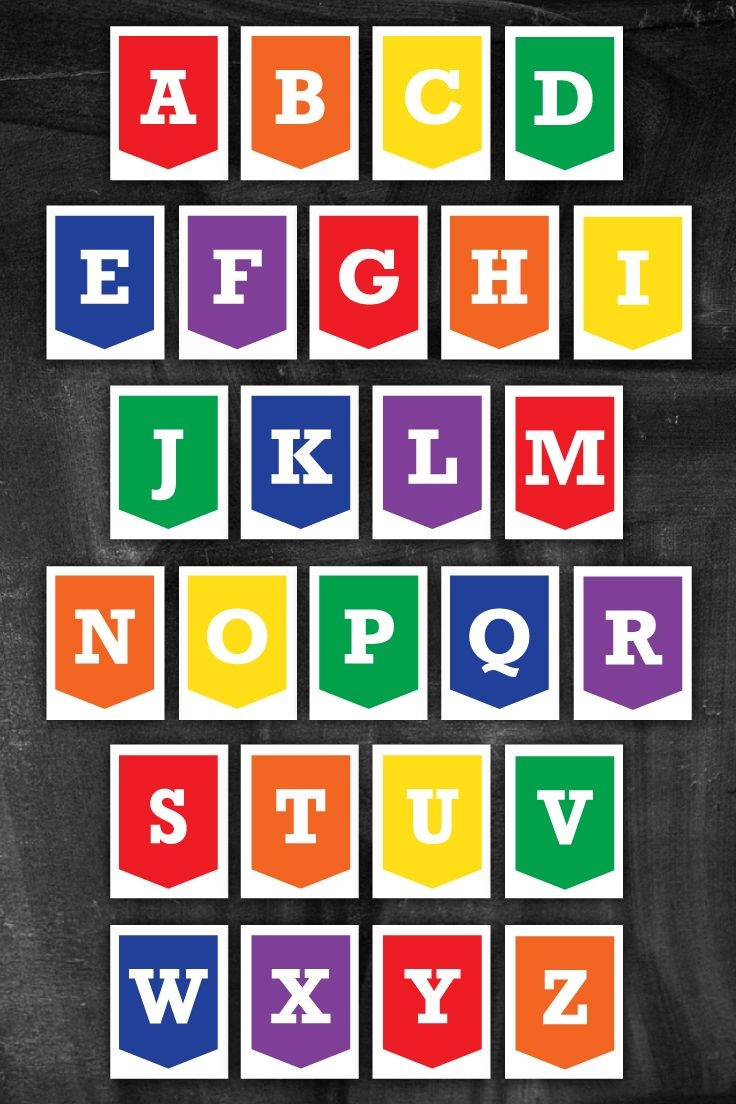 A To Z Free Printable Alphabet Letter Banner