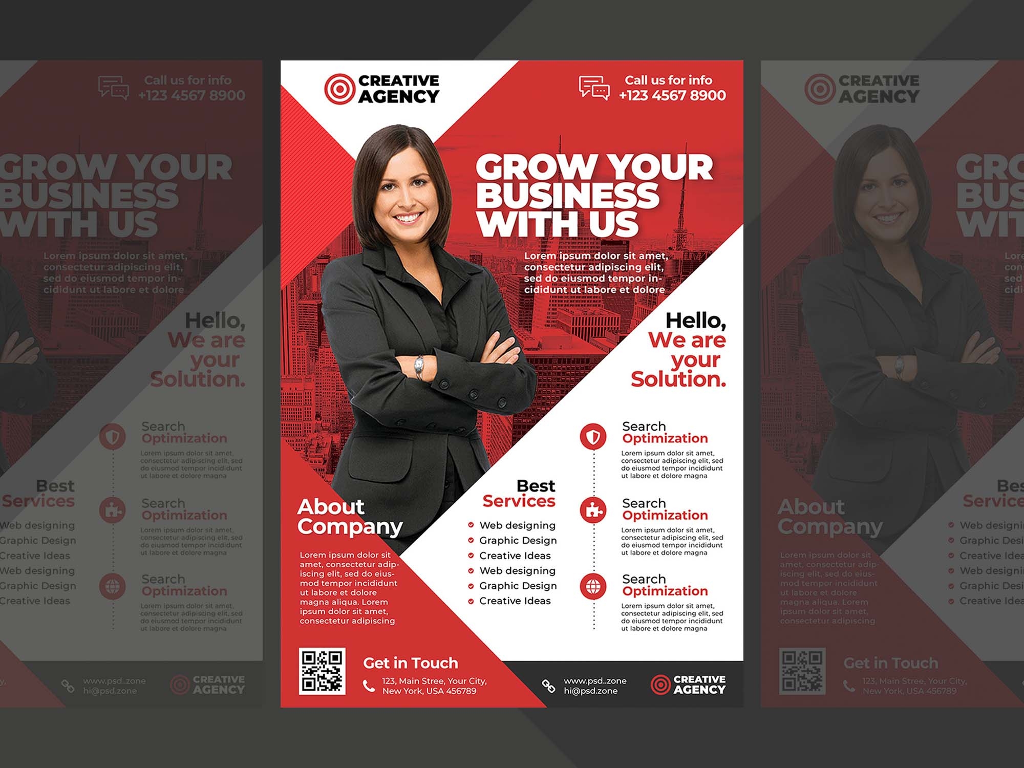 A4 Corporate Flyer Template PSD Free Download IMockups