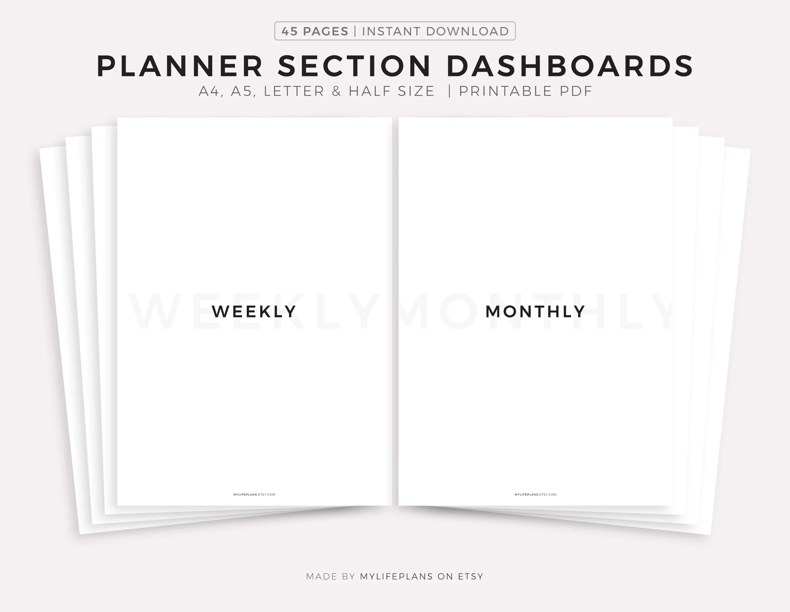 A4 Discbound Planner Cover Etsy