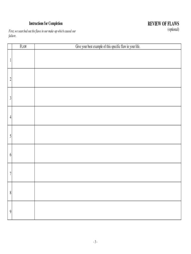 Aa 4th Step Inventory Worksheets Fill Online Printable 