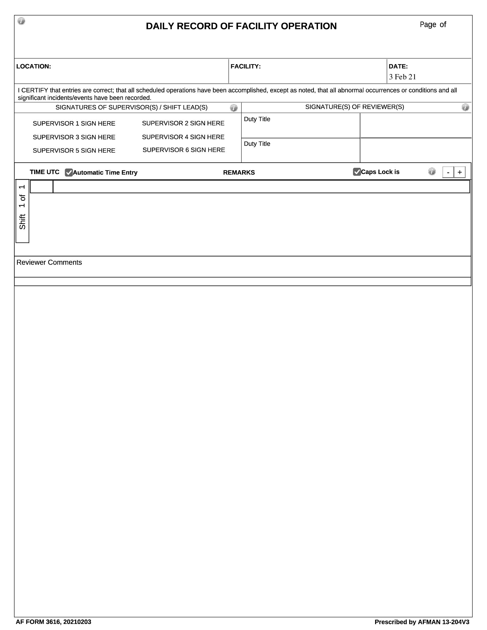 Af Form 2096 Printable