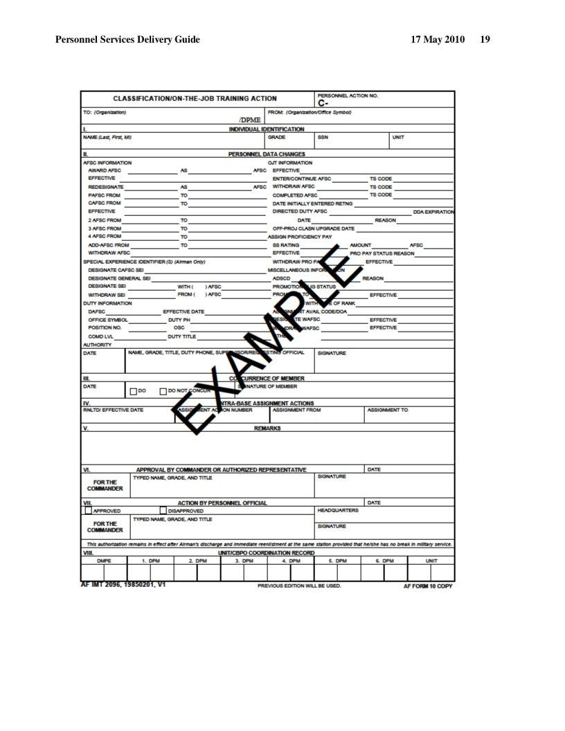 Af Form 899 Fill Out Printable PDF Forms Online