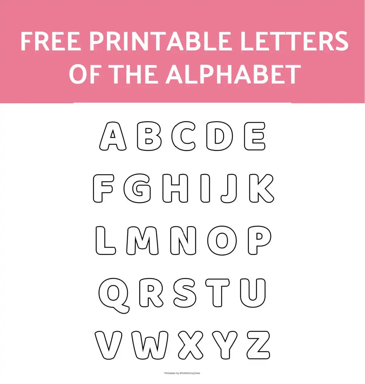 Alphabet Stencil Printable Printable Party Favors