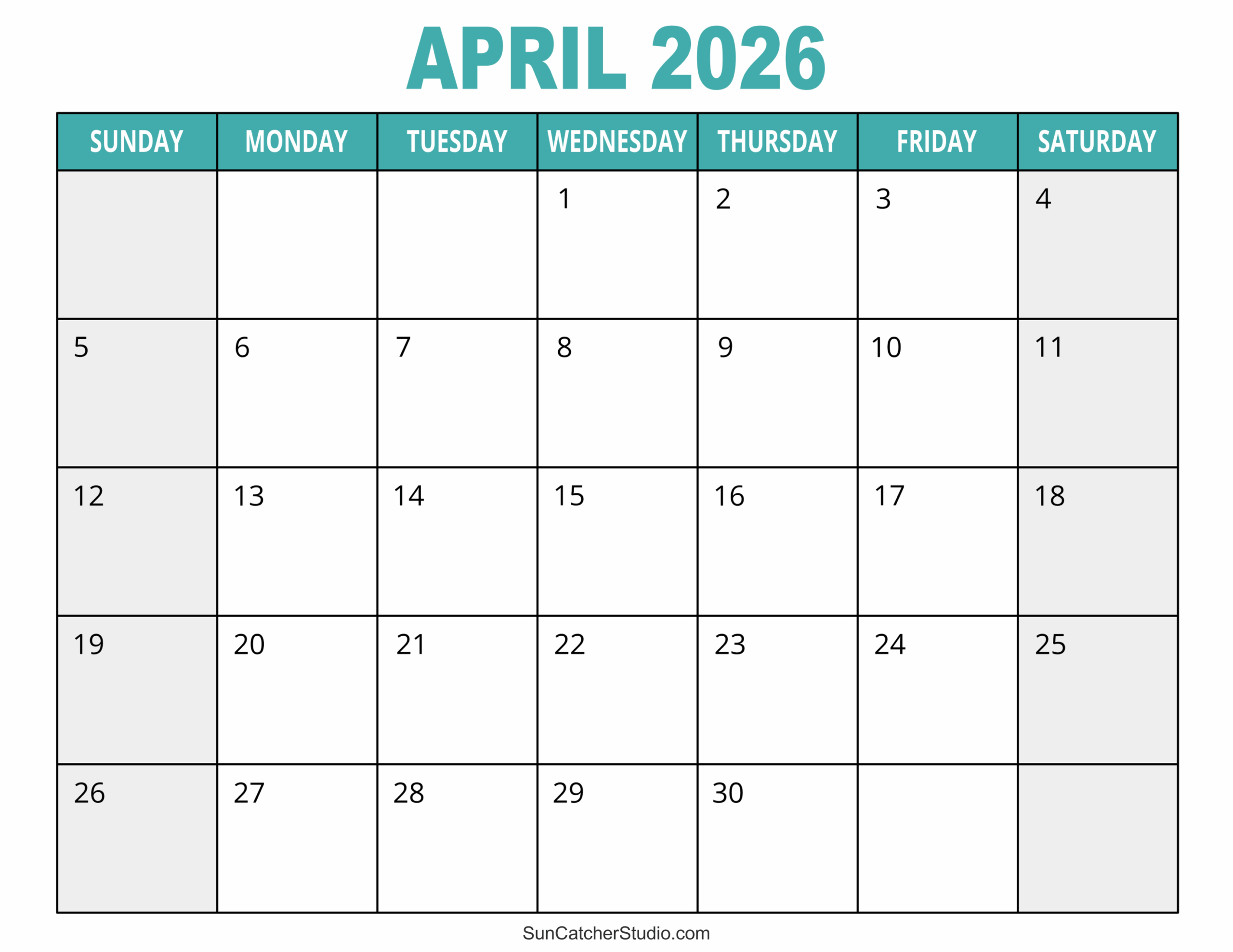 Month Of April 2026