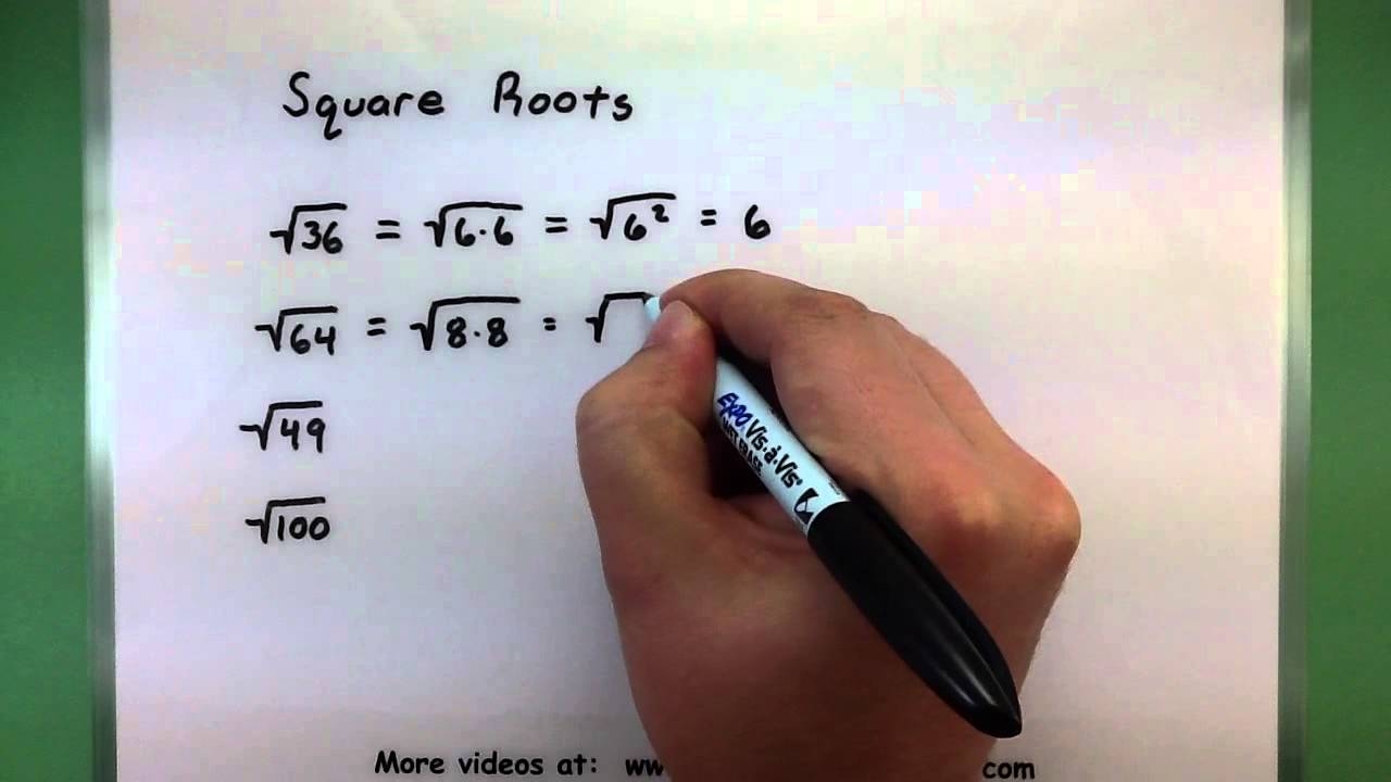 Basic Math Square Roots