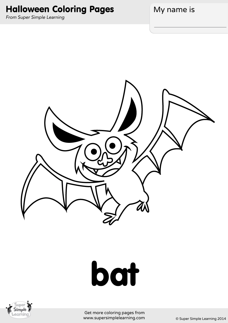 Bat Coloring Sheets Printable