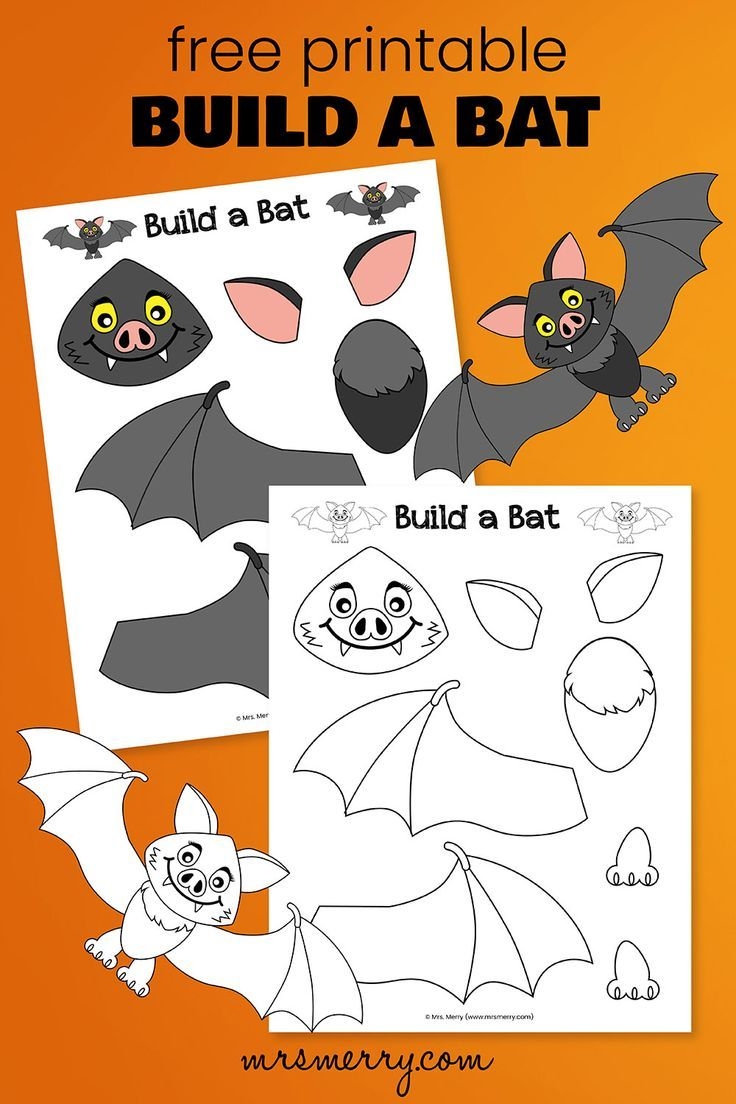 Bat Template Printable Make Your Own Bat Mrs Merry