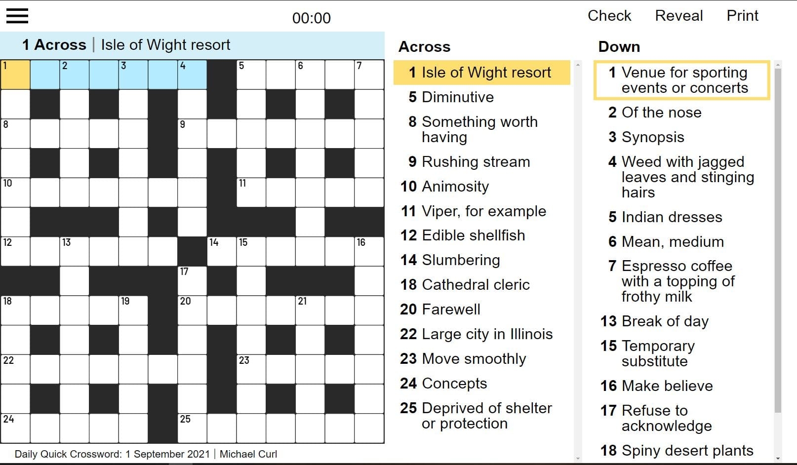 Free Online Newspaper Crossword Puzzles
