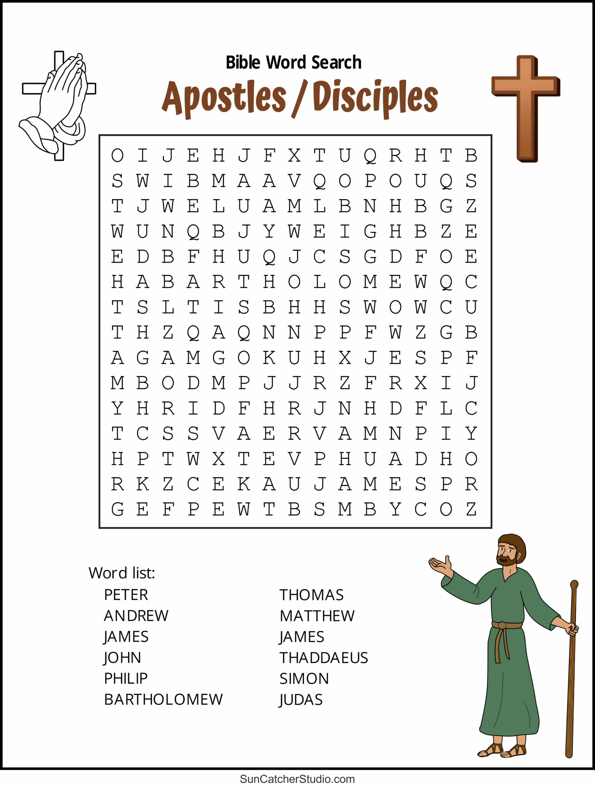Jesus Word Search Printable Puzzles