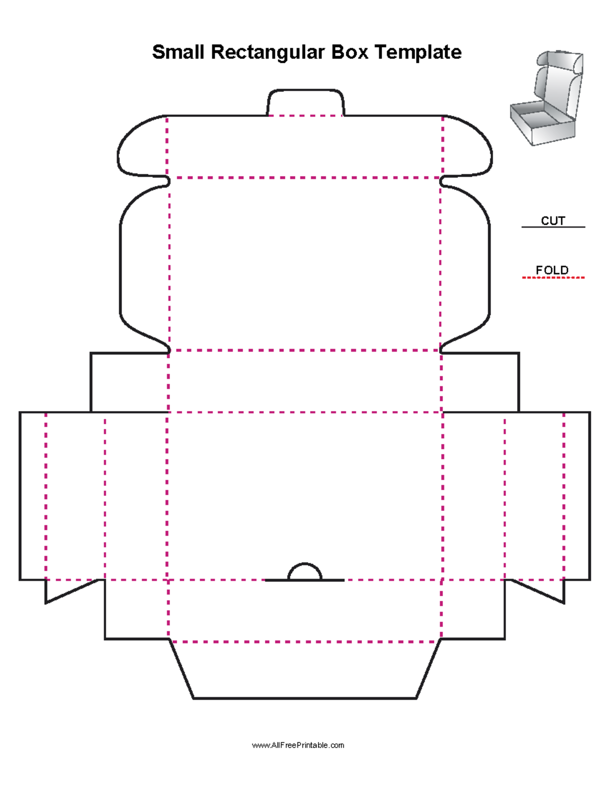 Box Packaging Template Art App Small Rectangular Box Template 