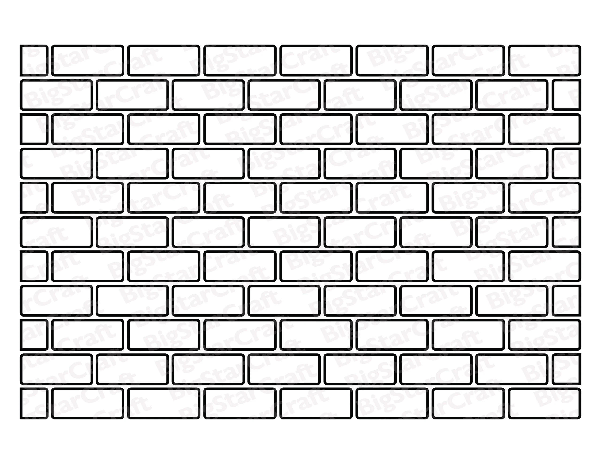BRICK WALL SVG Digital Download Brick Pattern Background Svg 