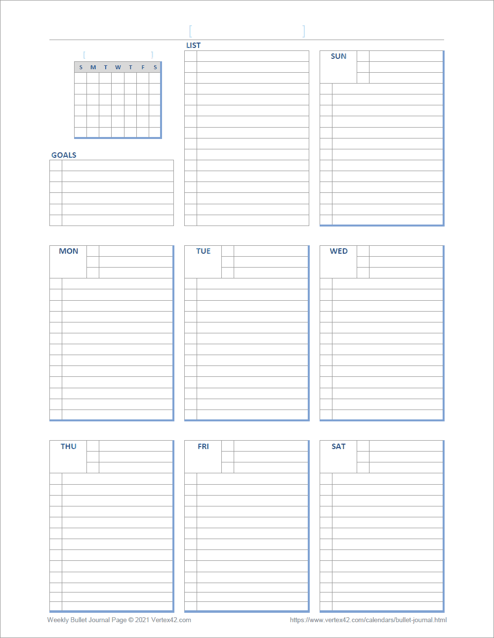 Free Printable Journal Template