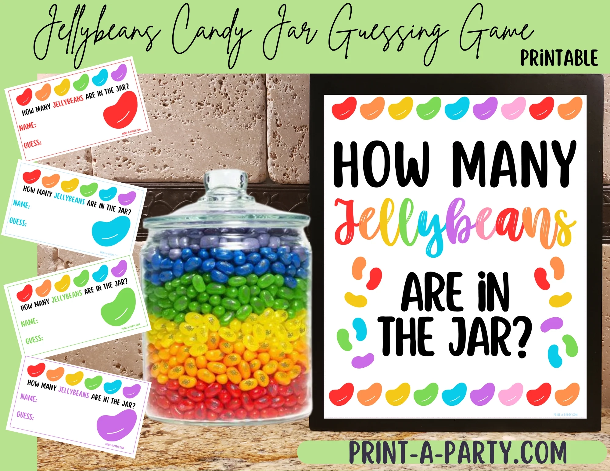 Free Printable Guess How Many Jelly Beans Template