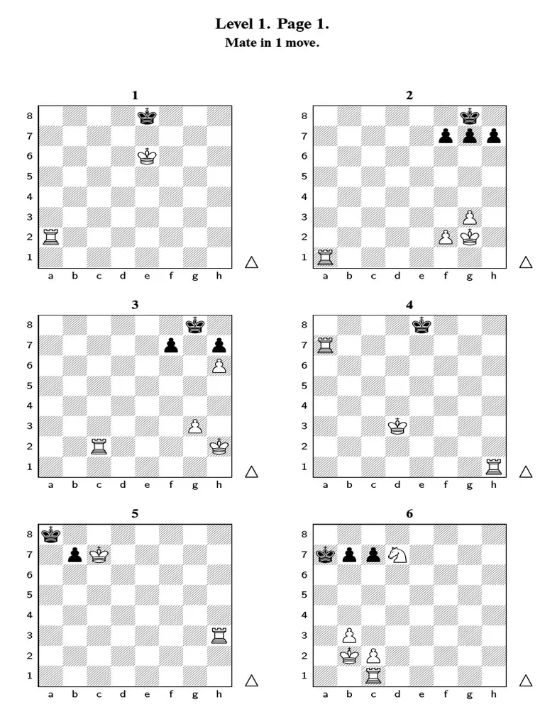 Chess Puzzles For Beginners PDF Chess Abstract Strategy Games