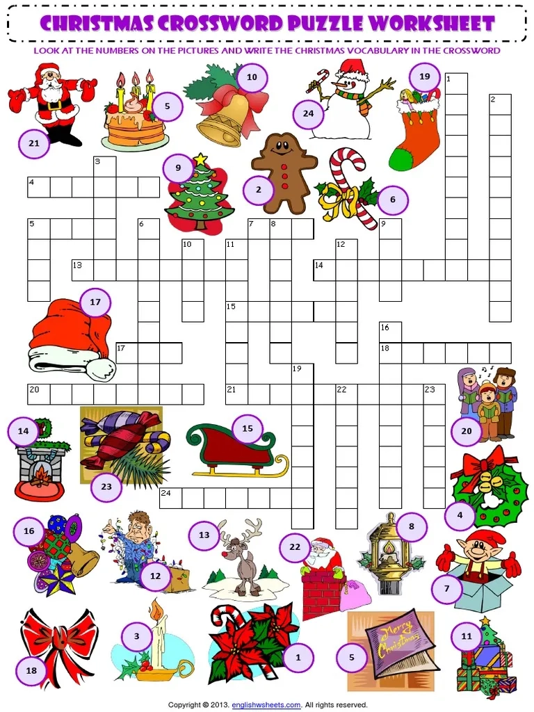 Crossword Puzzle Worksheets With Vocabulary
