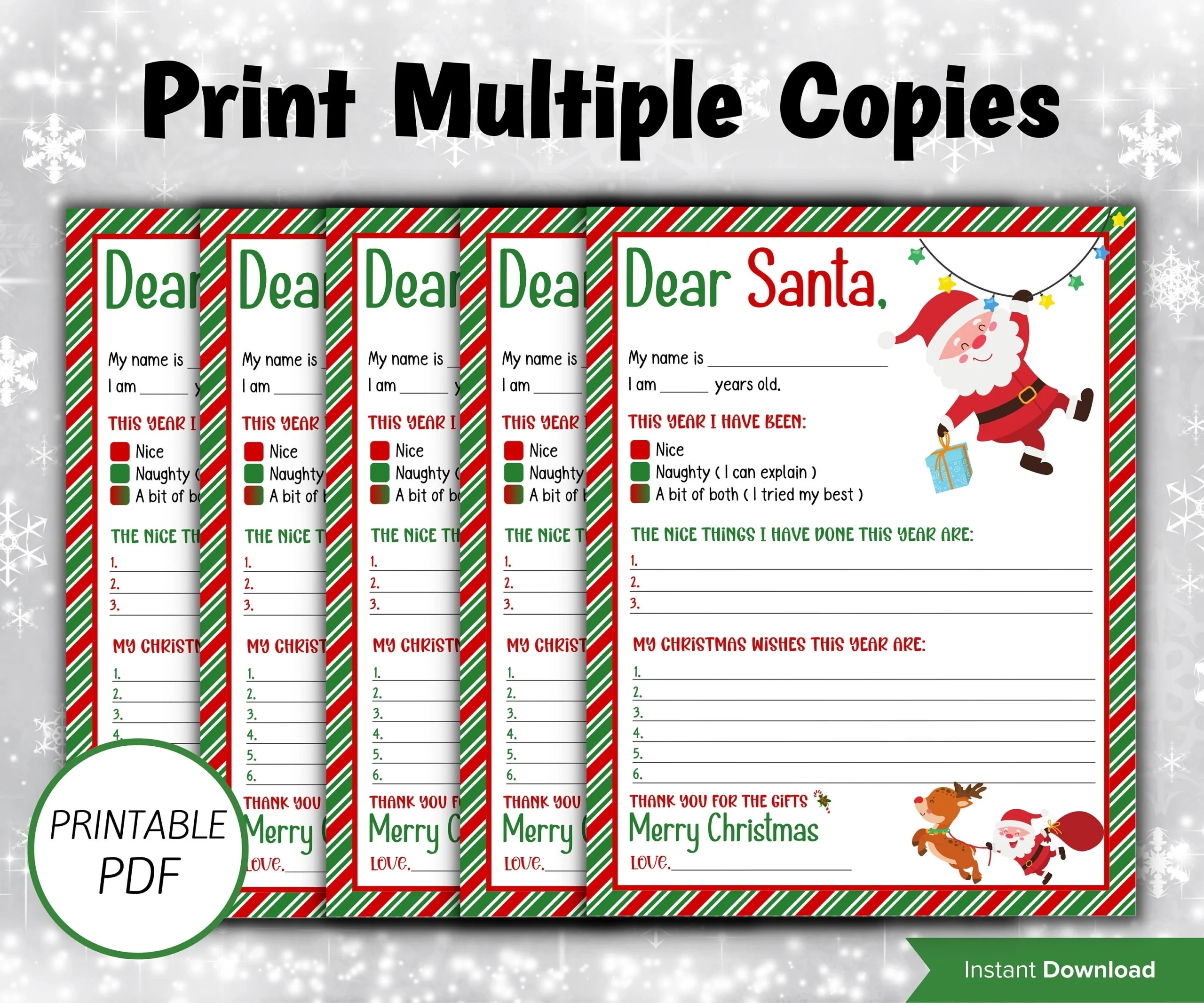 Secret Santa For Kids Printable