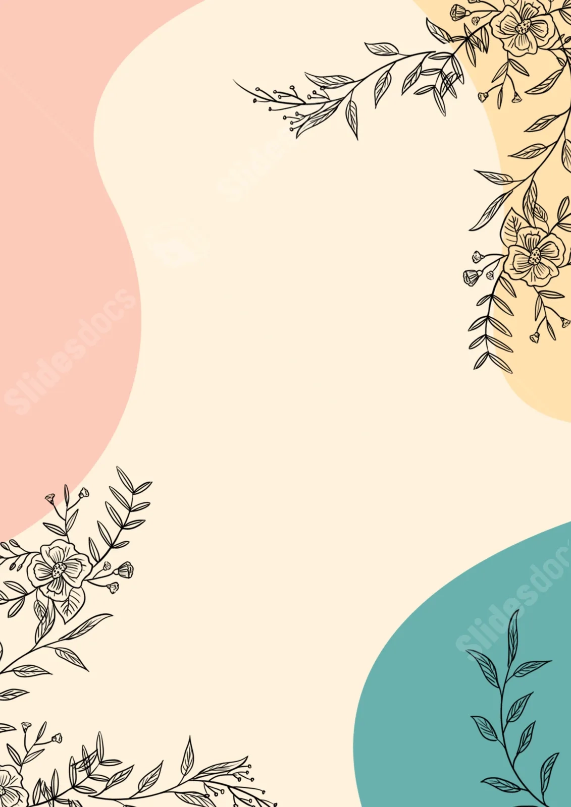 Clean Line Splicing Page Border Background Word Template And 